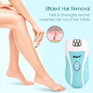 3 in 1 Unisex Epilator Professional Hair Remover Lady Shaver Painless Instant Depilation Set Electric Callus Remover Foot File