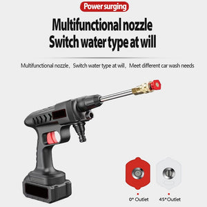300W 60Bar Wireless High Pressure Car Wash Washer Gun 30000mAh Foam Generator Water Gun Spray Cleaner Car Washing Machine