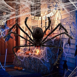 30cm/50cm/75cm/90cm/125cm/150cm/200cm Black Spider Halloween Decoration Haunted House Prop Indoor Outdoor Giant Decor