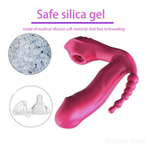 Load image into Gallery viewer, Sex Toys for Women 3 IN 1 Sucking Vibrator 7 Modes Vibrating Sucker Anal Vagina Clitoris Stimulator Wearable Oral Suction Erotic
