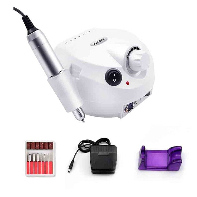 35000/20000 RPM Pro Electric Nail Drill Machine Apparatus for Manicure Pedicure with Cutter Nail Drill Art Machine Kit Nail tool