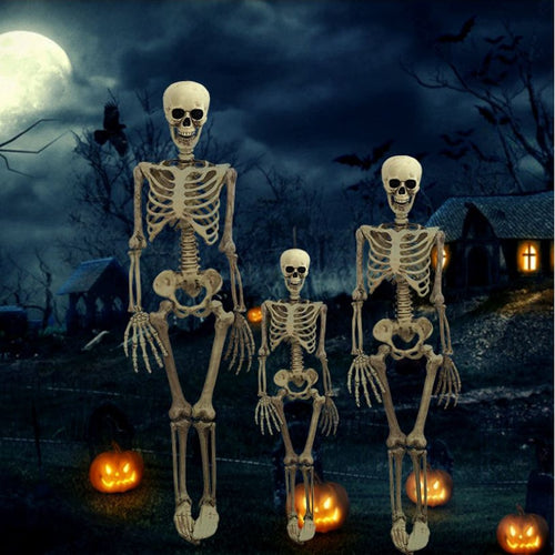 36 Inch Halloween Prop Skeleton Full Size Skeleton Skull Hand Lifelike Human Body Poseable Anatomy Model Party Festival Decor