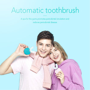 360 Degree Automatic Sonic Electric Toothbrush Silicone Ultrasonic Electronic Tooth Brush USB Rechargeable 4 Mode Teeth Cleaner
