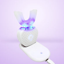 Load image into Gallery viewer, 360 Degrees Intelligent Automatic Sonic Electric Toothbrush U Type 4 Modes Tooth Brush USB Charging Tooth Whitening Blue Light