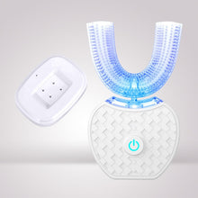 Load image into Gallery viewer, 360 Degrees Intelligent Automatic Sonic Electric Toothbrush U Type 4 Modes Tooth Brush USB Charging Tooth Whitening Blue Light