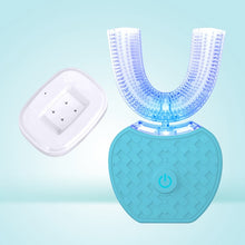 Load image into Gallery viewer, 360 Degrees Intelligent Automatic Sonic Electric Toothbrush U Type 4 Modes Tooth Brush USB Charging Tooth Whitening Blue Light