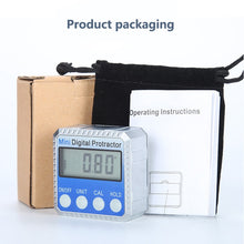 Load image into Gallery viewer, 360° Mini Digital Protractor High Precision Digital Goniometer Inclinometer Digital Level Angle Finder Angle Measurement Box