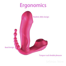 Load image into Gallery viewer, Sex Toys for Women 3 IN 1 Sucking Vibrator 7 Modes Vibrating Sucker Anal Vagina Clitoris Stimulator Wearable Oral Suction Erotic