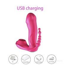 Load image into Gallery viewer, Sex Toys for Women 3 IN 1 Sucking Vibrator 7 Modes Vibrating Sucker Anal Vagina Clitoris Stimulator Wearable Oral Suction Erotic