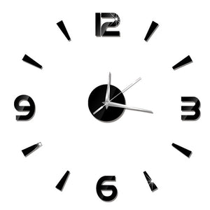 3D Wall Clock Mirror Wall Stickers Creative DIY Wall Clocks Removable Art Decal Sticker Home Decor Living Room Quartz Needle Hot