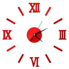 Load image into Gallery viewer, 3D Wall Clock Mirror Wall Stickers Creative DIY Wall Clocks Removable Art Decal Sticker Home Decor Living Room Quartz Needle Hot