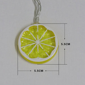 3M 20LEDs Lemon Shape Fairy String Lights Warm White Strip Light Battery/USB Operated Decorations for Christmas Birthday Wedding