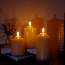 Load image into Gallery viewer, 3Pcs Flameless Flickering Led Candles Light Tealight Led Battery Power Candles Lamp Electronic for Home Wedding Party Decor