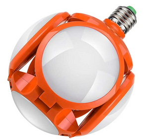 40W E27 Deformable Garage Light Folding Bulb LED Light Football UFO Lamp Gifts, Foldable Deformation Football Light-E27