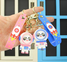 Load image into Gallery viewer, Keychain Panda Doll,Cute Hang key Bag, Decoration, Gift, Unisex,White,Car Keychain,Wholesale key strap