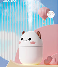 Load image into Gallery viewer, 200ml Air Humidifier Cute Kawaiil Aroma Diffuser With Night Light Cool Mist For Bedroom Home Car Plants Purifier Humificador