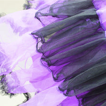 Load image into Gallery viewer, 3pcs Kid Girl Purple Bat Vampire Princess Dress Fancy Cosplay Costume Witch Dress with Wing Headband Halloween Role Play Clothes