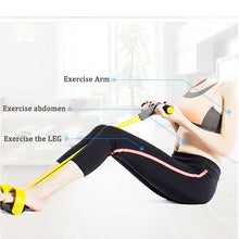 Load image into Gallery viewer, 4 Resistanc Elastic Pull Ropes Exerciser Rower Belly Resistance Band Home Gym Sport Training Elastic Bands For Fitness Equipment