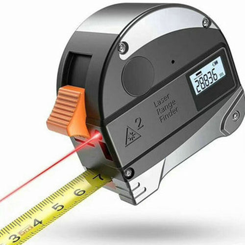 40M Laser Measuring Tape Retractable Digital Electronic Roulette Stainless Tape Measure  Multi Angle Measuring Tool