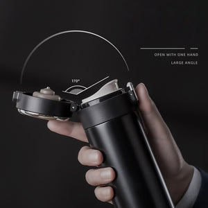 420ml Smart Thermos Temperature Display Bounce Vacuum Flask Thermal Mug Coffee Tea Thermo Bottle Christmas Gift Water Bottle
