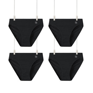 4PCS Women&#39;s High Waisted Underwear Cotton Panties Briefs Breathable Tagless Panty 4 Pack Seamless Shapewear Invisuble Look