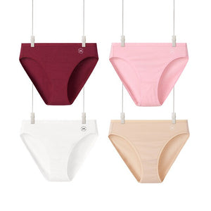 4PCS Women&#39;s High Waisted Underwear Cotton Panties Briefs Breathable Tagless Panty 4 Pack Seamless Shapewear Invisuble Look