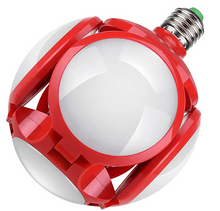 Load image into Gallery viewer, 40W E27 Deformable Garage Light Folding Bulb LED Light Football UFO Lamp Gifts, Foldable Deformation Football Light-E27