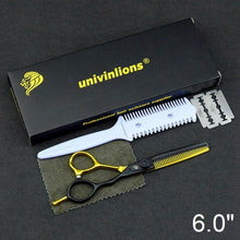 Load image into Gallery viewer, 5.5/6.0&quot; sale japan hair scissors teflon shears cheap hairdressing scissors barber thinning scissors hairdresser razor haircut