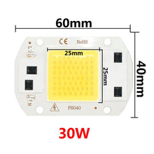 Load image into Gallery viewer, 50W AC 220V LED Chip COB 5W  9W 10W 20W 30W No Need Driver for Flood Light Spotlight Lampada Led Lamp Bulb DIY Lighting White