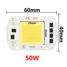 Load image into Gallery viewer, 50W AC 220V LED Chip COB 5W  9W 10W 20W 30W No Need Driver for Flood Light Spotlight Lampada Led Lamp Bulb DIY Lighting White