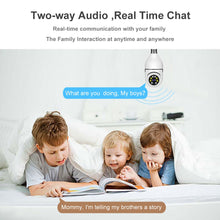 Load image into Gallery viewer, 5G Wifi E27 Bulb Night Vision Camera Surveillance Full Color Automatic Human Tracking 4X Digital Zoom Video Security Monitor Cam