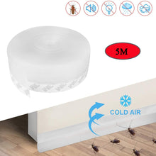 Load image into Gallery viewer, 5M Self Adhesive Door Seal Strip Weather Strip Silicone Soundproofing Window Seal Draught Dust Insect Door Strip Width35MM