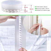 Load image into Gallery viewer, 5M Self Adhesive Door Seal Strip Weather Strip Silicone Soundproofing Window Seal Draught Dust Insect Door Strip Width35MM