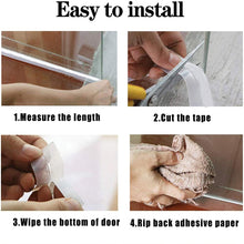 Load image into Gallery viewer, 5M Self Adhesive Door Seal Strip Weather Strip Silicone Soundproofing Window Seal Draught Dust Insect Door Strip Width35MM
