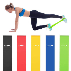 5PCS Yoga Resistance Bands Stretching Rubber Loop Exercise Fitness Equipment Strength Training Body Pilates Strength Training