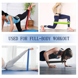 5PCS Yoga Resistance Bands Stretching Rubber Loop Exercise Fitness Equipment Strength Training Body Pilates Strength Training