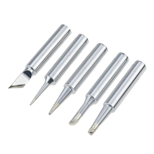5Pcs I+B+K+2.4D+3C soldering iron pure copper 900M soldering iron head set inside hot bare copper electric soldering iron tip