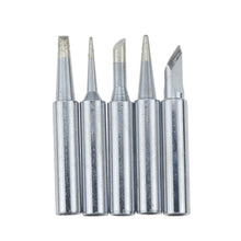 Load image into Gallery viewer, 5Pcs I+B+K+2.4D+3C soldering iron pure copper 900M soldering iron head set inside hot bare copper electric soldering iron tip