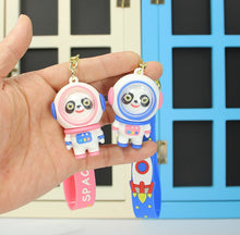Load image into Gallery viewer, Keychain Panda Doll,Cute Hang key Bag, Decoration, Gift, Unisex,White,Car Keychain,Wholesale key strap