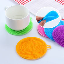 Load image into Gallery viewer, 5pc Kitchen Accessories Silicone Dish Washing Brush Bowl Pot Pan Wash Cleaning Brushes Cooking Tool Cleaner Sponge Scouring Pads