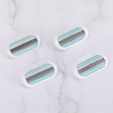 Load image into Gallery viewer, 5pc/lot Female Safety Razor Blades Beauty Shaving For Women 3 Layer Blade Shaver Razor Blade Replacement Head For Gillette Venus