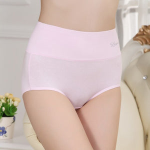 5ps Cotton Underwear Women's Boxed High Waisted Briefs Women's Middle-aged Sexy Belly Lift Buttocks Big Size Pants for Wholesale