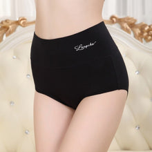 Load image into Gallery viewer, 5ps Cotton Underwear Women&#39;s Boxed High Waisted Briefs Women&#39;s Middle-aged Sexy Belly Lift Buttocks Big Size Pants for Wholesale