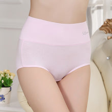 Load image into Gallery viewer, 5ps Cotton Underwear Women&#39;s Boxed High Waisted Briefs Women&#39;s Middle-aged Sexy Belly Lift Buttocks Big Size Pants for Wholesale