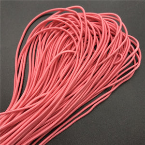 5yards 2mm Colorful High-Elastic Round Elastic Band Round Elastic Rope Rubber Band Elastic Line DIY Sewing Accessories