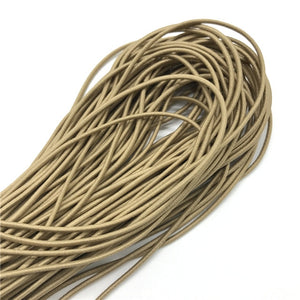 5yards 2mm Colorful High-Elastic Round Elastic Band Round Elastic Rope Rubber Band Elastic Line DIY Sewing Accessories