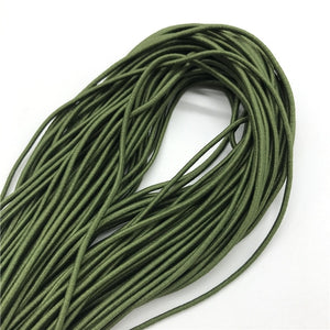 5yards 2mm Colorful High-Elastic Round Elastic Band Round Elastic Rope Rubber Band Elastic Line DIY Sewing Accessories