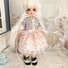 Load image into Gallery viewer, 6 points girl doll BJD can change hair beautiful dress can make up toys gift movable joint doll Fashion Doll