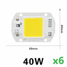 Load image into Gallery viewer, 6Pcs Cob Led Lamp Chip 110V 220V High Power 10W 20W 30W 50W 100W 120W Input Smart IC No Driver LED Bulb Flood Light Spotlight