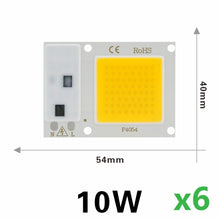 Load image into Gallery viewer, 6Pcs Cob Led Lamp Chip 110V 220V High Power 10W 20W 30W 50W 100W 120W Input Smart IC No Driver LED Bulb Flood Light Spotlight